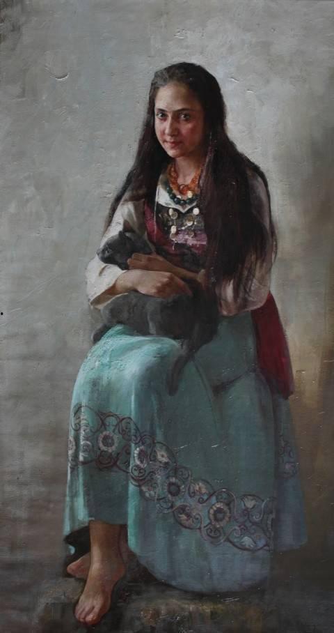 女画家吃瓜,女画家与瓜果的跨界艺术之旅